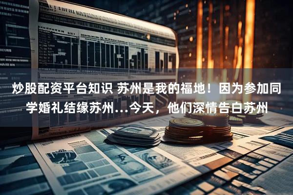 炒股配资平台知识 苏州是我的福地！因为参加同学婚礼结缘苏州…今天，他们深情告白苏州